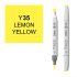 Маркер "Touch Brush" 035 желтый лимон Y35
